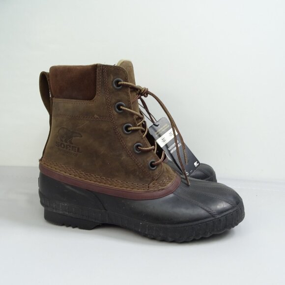 Sorel‎ Cheyanne II Waterproof Lace Duck Boots Tobacco NM2575-259 Men Size 8.5 - Picture 2 of 6